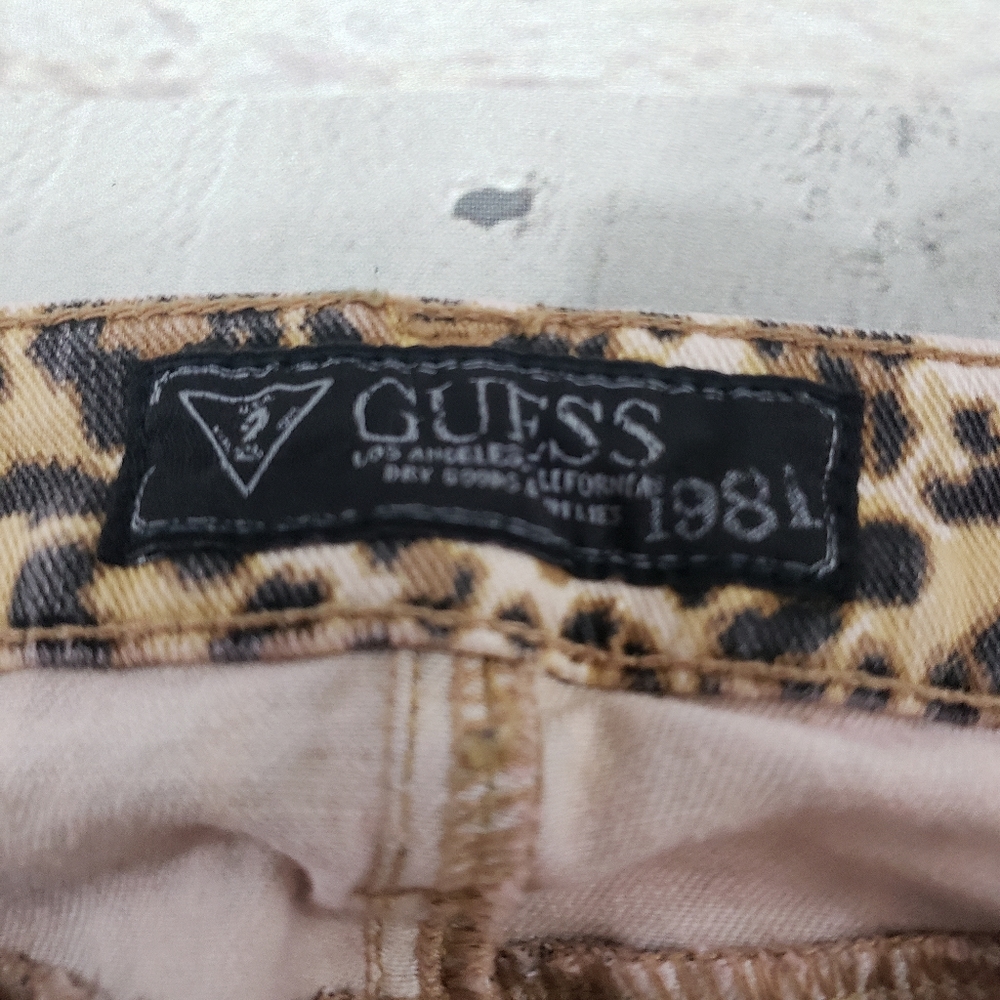Guess Jeans Size 27 Britteny Skinny Leopard Print - Picture 6 of 8